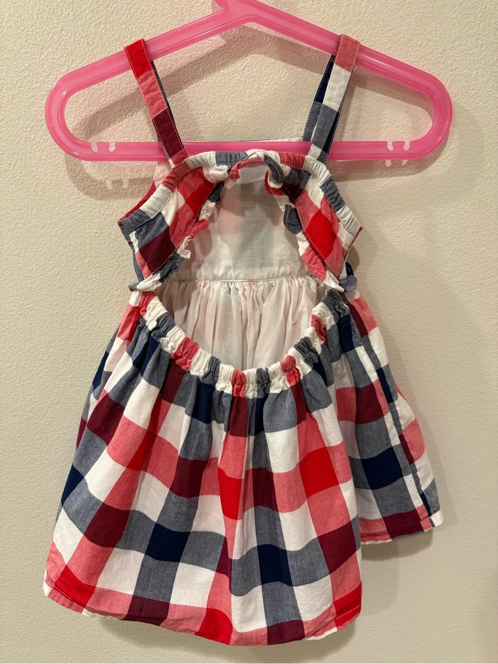OshKosh B'gosh Red, Navy & White Plaid Sundress